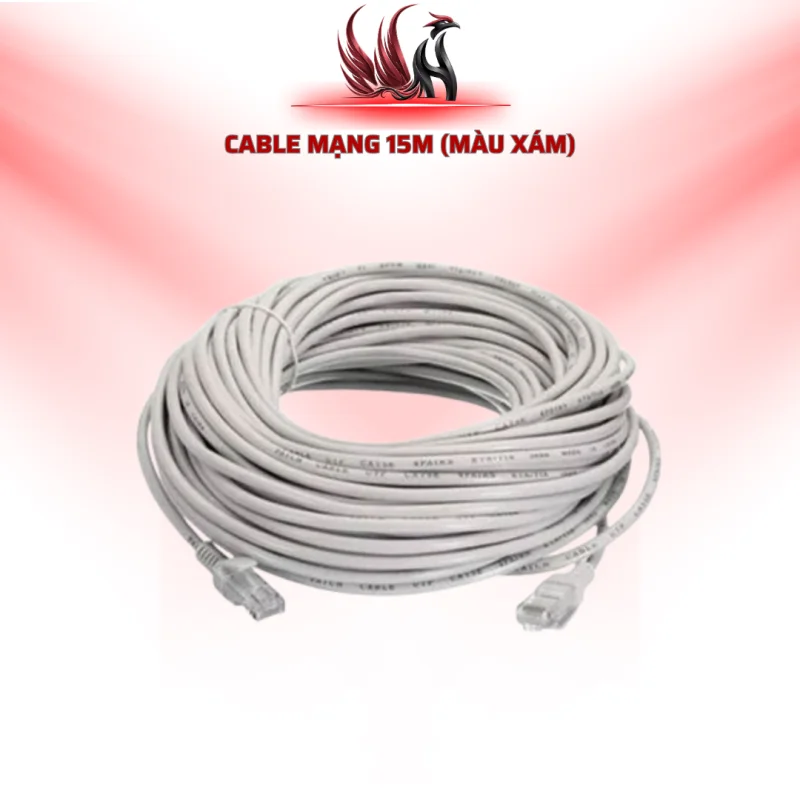 Cáp Mạng RJ45 15M Màu Xám Chính Hãng Cho Máy Tính, Router, Camera IP | HOCO STORE PC