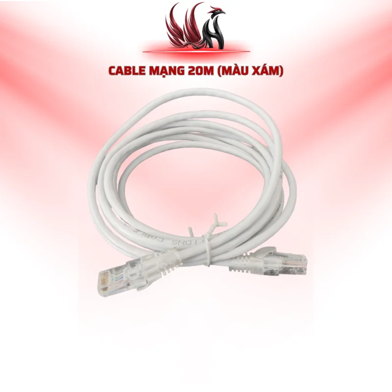 Cáp Mạng RJ45 20M Màu Xám Chính Hãng Cho Máy Tính, Router, Camera IP | HOCO STORE PC