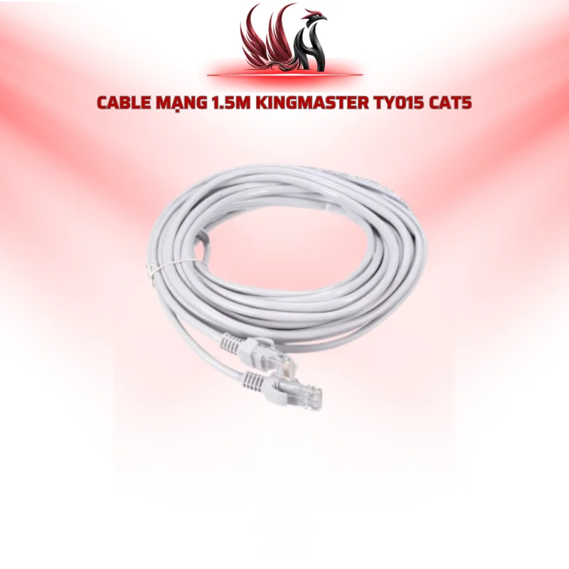 Cáp Mạng KINGMASTER TY015 1.5M CAT5E RJ45 Chính Hãng Cho PC, Router | HOCO STORE PC