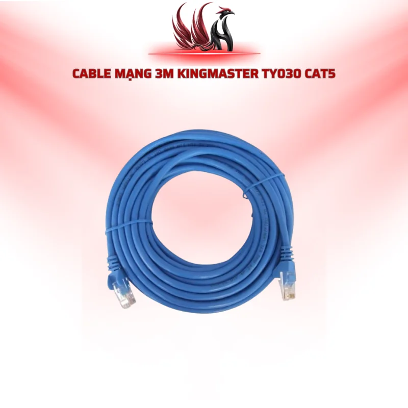 Cáp Mạng KINGMASTER TY030 3M CAT5E RJ45 Chính Hãng Cho PC, Router | HOCO STORE PC