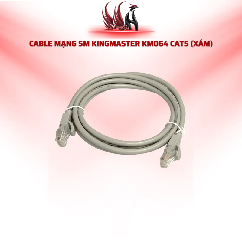 Cáp Mạng KINGMASTER KM064 5M CAT5E RJ45 Chính Hãng Cho PC, Router, Camera IP | HOCO STORE PC