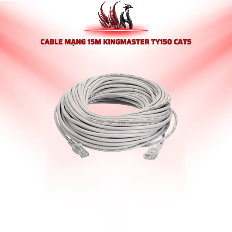 Cáp Mạng KINGMASTER TY150 15M CAT5E RJ45 Chính Hãng Cho PC, Router, Camera IP | HOCO STORE PC