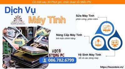 Dịch vụ Sửa Chữa và Nâng Cấp máy tính tại Quận 2 Quận 9 Quận 7