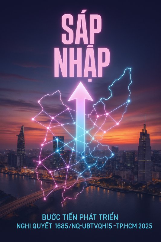 Gộp Phường TP.HCM 2025 Danh Sách Phường Mới Theo Nghị Quyết 1685/NQ‑UBTVQH15