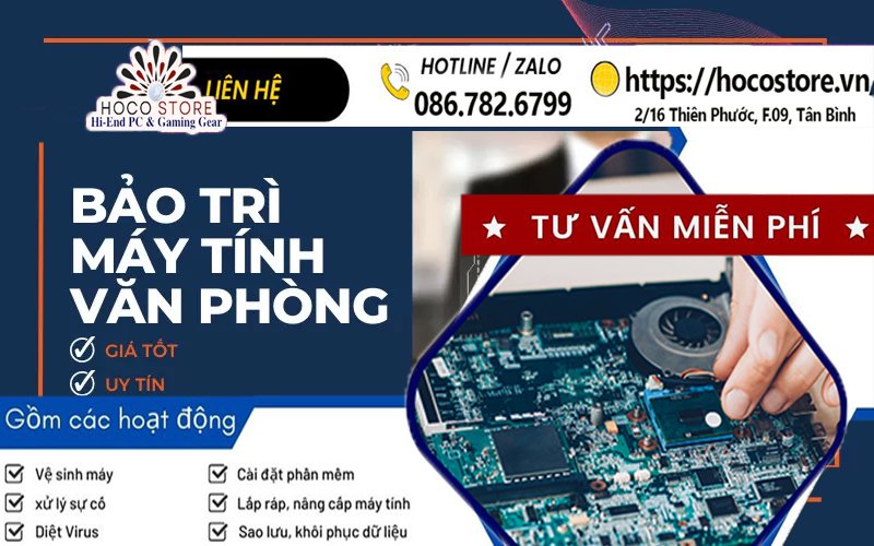 Dịch Vụ Bảo Trì Máy Tính Văn Phòng