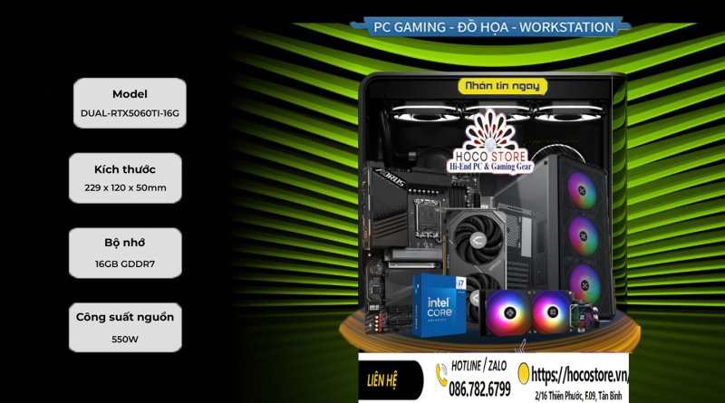 Cấu Hình PC Với RTX 5060 Ti 16GB