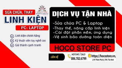 Dịch Vụ Vệ Sinh nâng cấp Thay Linh Kiện Máy Tính Chuyên Nghiệp