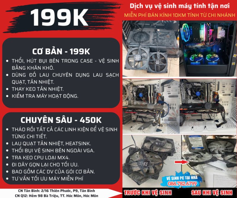 Dịch Vụ Vệ Sinh Máy Tính Tận Nơi