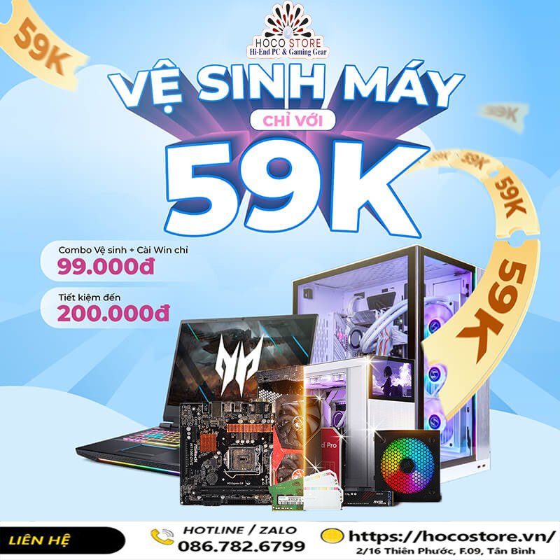 Vệ sinh máy tính quận Gò Vấp lấy liền tận nơi